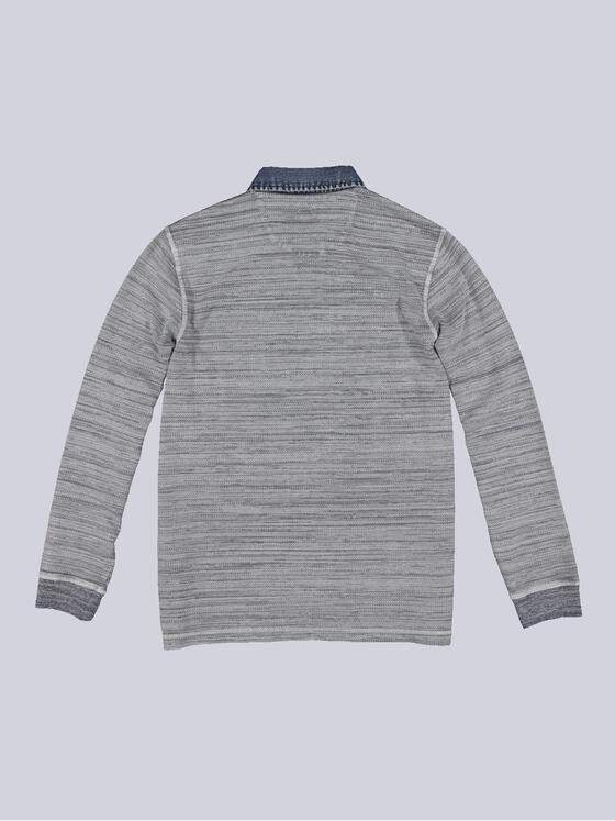 engbers Herren Langarm-Shirt mit Polokragen Grau 34332