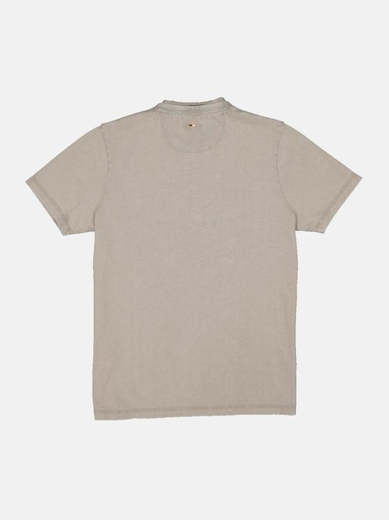 emilio adani Herren Henley-Shirt aus Baumwolle Beige 34542