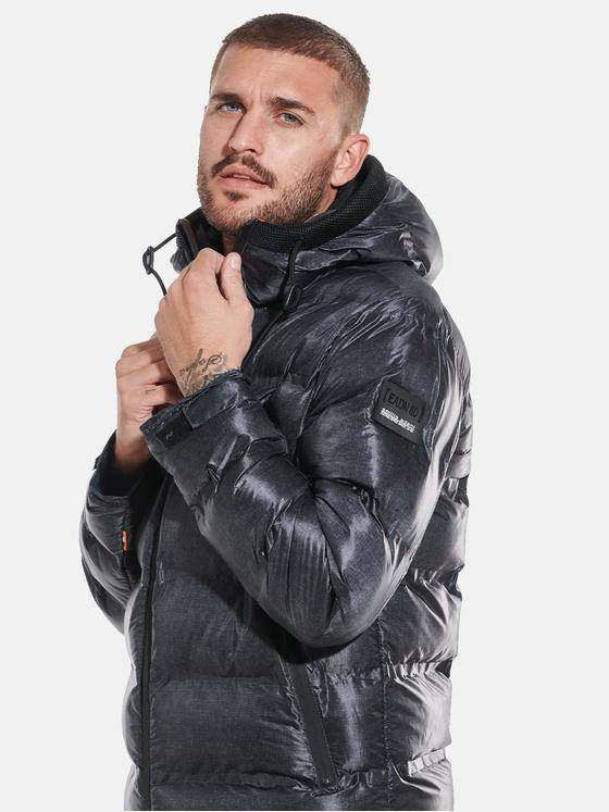 emilio adani Herren Jacke mit wasserdichten Zippern Grau 31839