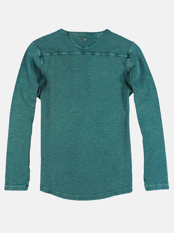 emilio adani Herren Sportives Henley Shirt Türkis 30200