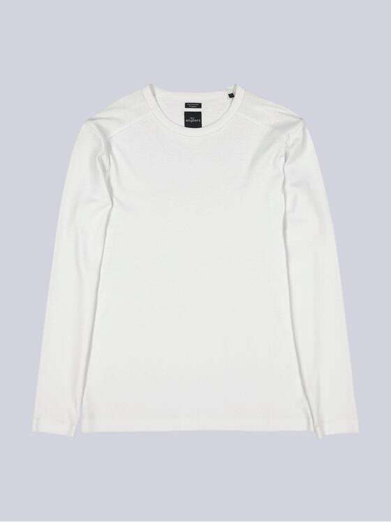 engbers Herren Langarm-Shirt "My Favorite" organic Reinweiss 38784