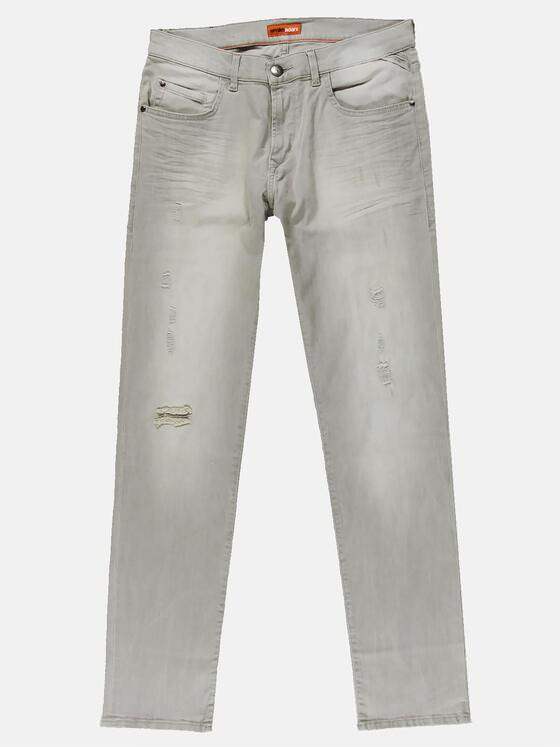 emilio adani Herren Superstretch Denim Grau 30925