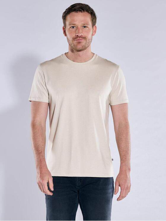 ENGBERS GERMANY Herren T-Shirt aus Pima Baumwolle Beige 37769