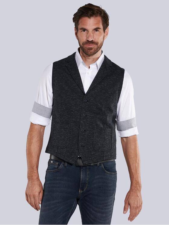 engbers Herren Sakko-Weste meliert Schwarz 35464