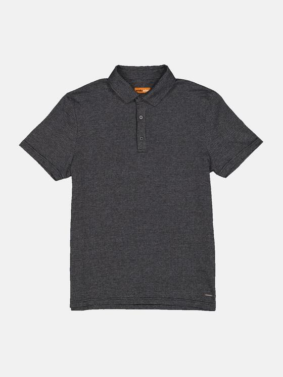 emilio adani Herren Polo-Shirt gemustert Grau 34724
