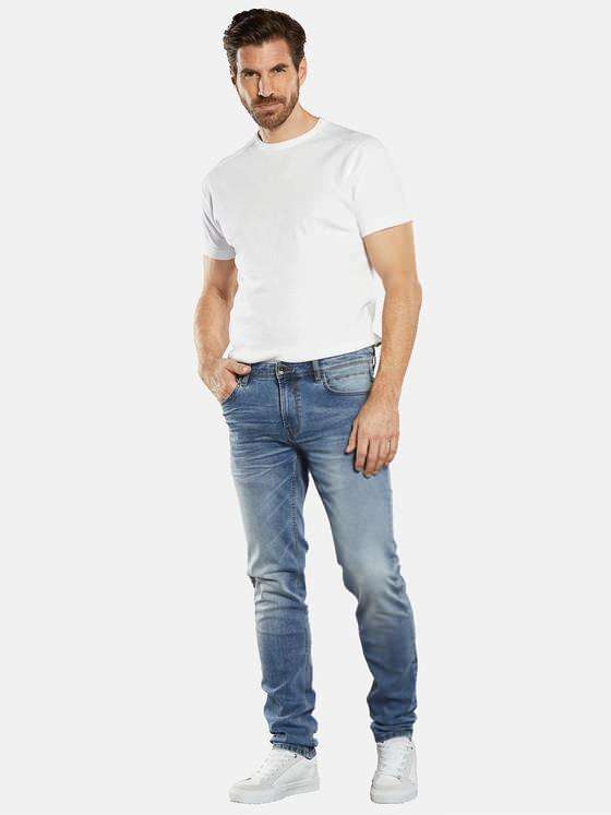 engbers Herren Super-Stretch-Jeans regular Taubenblau 34615