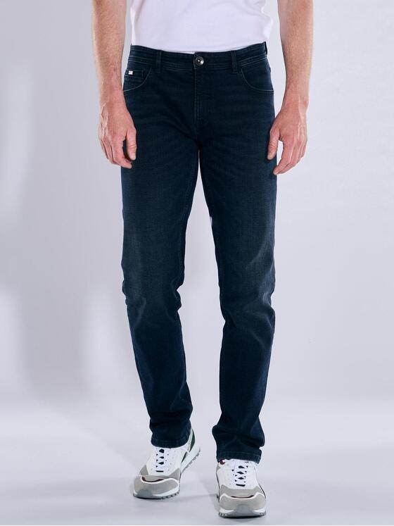 engbers Herren Super-Stretch-Jeans slim fit Indigoblau 37403