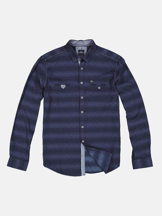 engbers Herren Hemd gemustert Saphirblau 34030