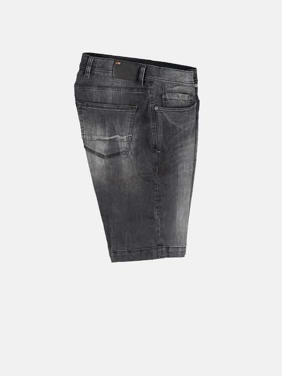 emilio adani Herren High Stretch Denim-Short Schwarz 31145