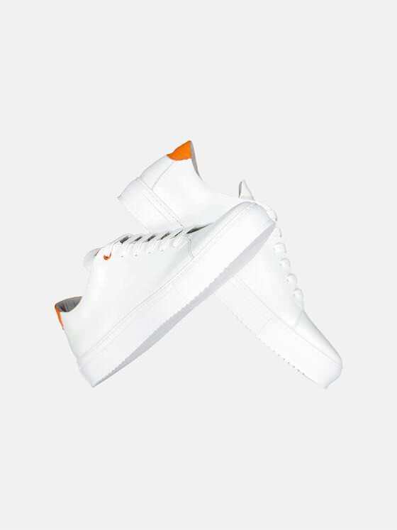 emilio adani Herren Sneaker aus Leder Weiß 33571