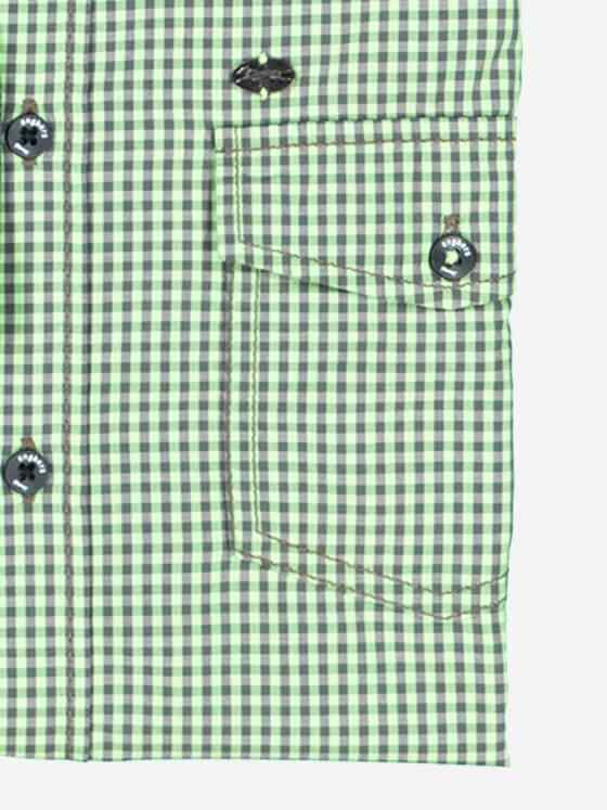 engbers Herren Langarm-Hemd kariert Hellgruen 38010