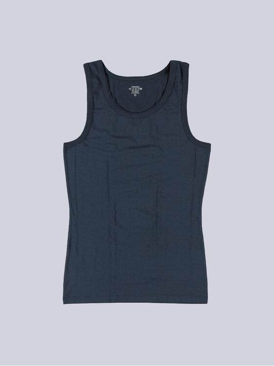 emilio adani Herren Tank-Top uni Blau 38169