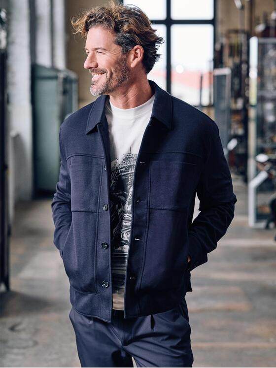 emilio adani Herren Jacke Saphirblau 40168