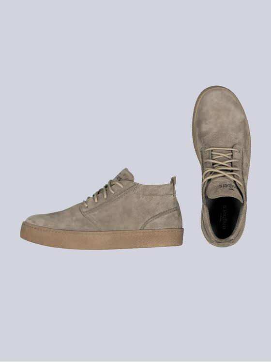engbers Herren Sneaker aus Verlours-Leder Beige 35632