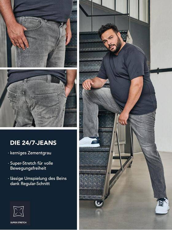 engbers Herren Jeans My Favorite Grau 32526