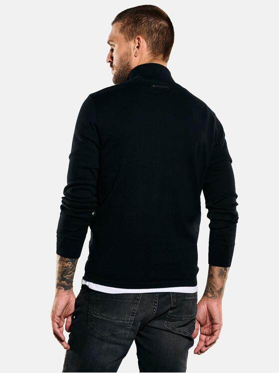 emilio adani Herren Cardigan regular Schwarz 35585
