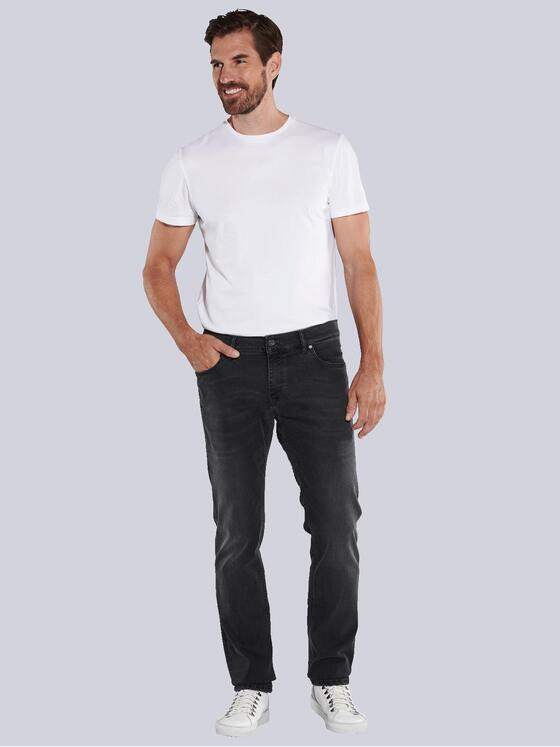 ENGBERS GERMANY Herren Super-Stretch-Jeans mit einezigartigen Wascheffekten Schwarz 35545