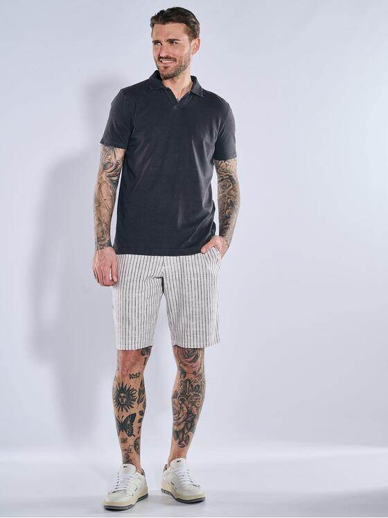 emilio adani Herren Polo-Shirt meliert Grau 38935