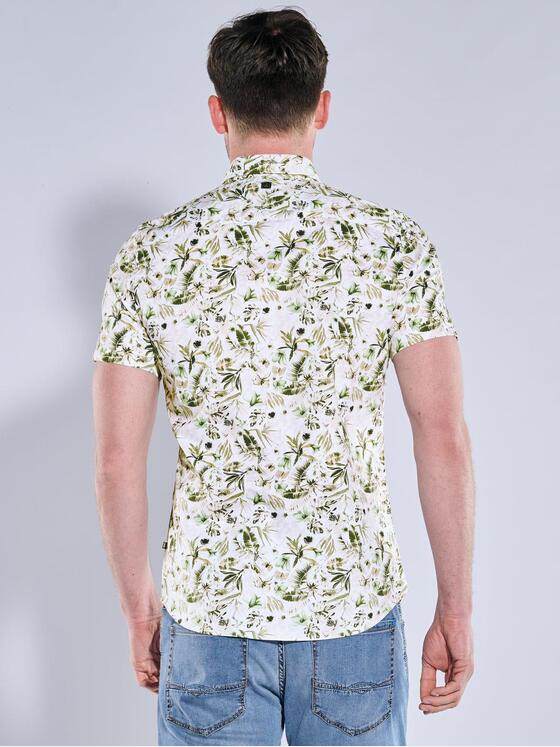 ENGBERS GERMANY Herren Halbarm-Hemd in wertiger Baumwoll-Stretch-Qualität Naturweiss 38549