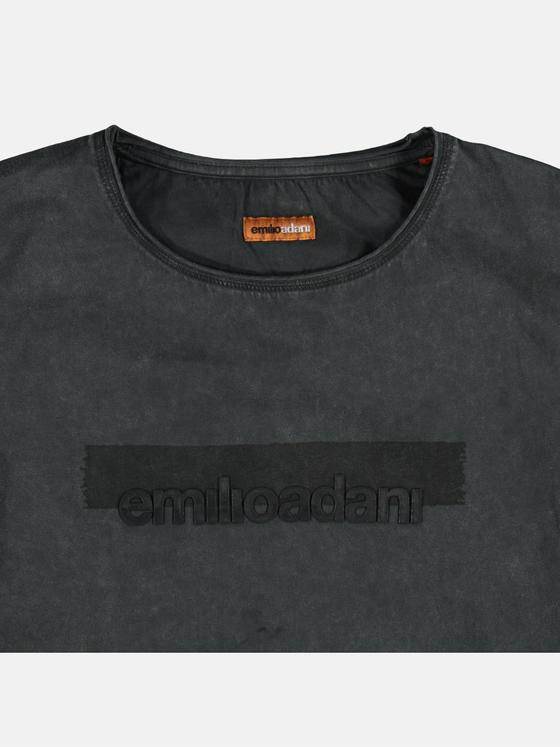 emilio adani Herren emilio adani Rundhals T-Shirt Schwarz 23884