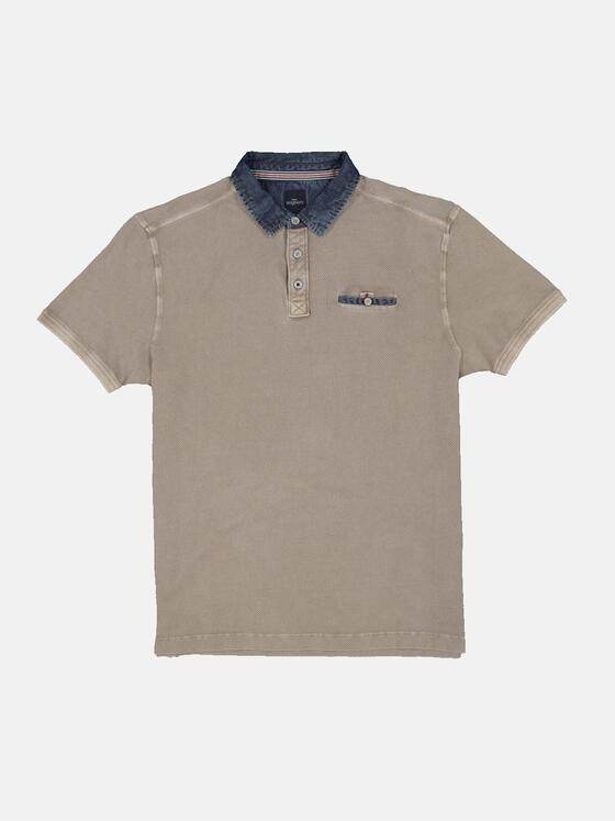 engbers Herren Polo-Shirt strukturiert Beige 34336