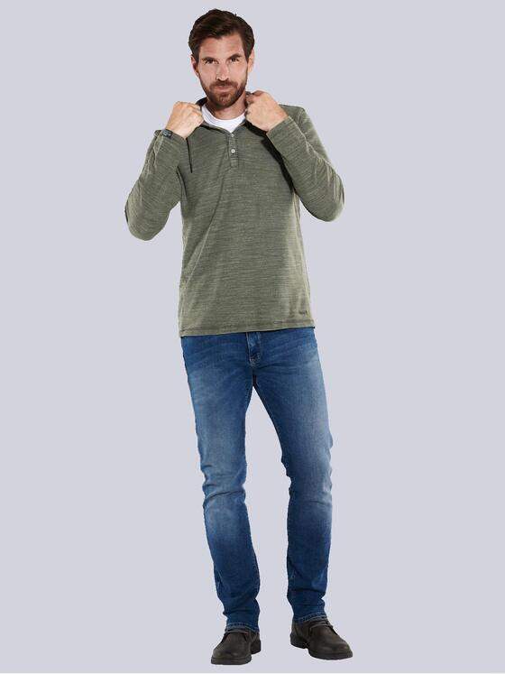 engbers Herren Langarm-Shirt uni Grün 35675