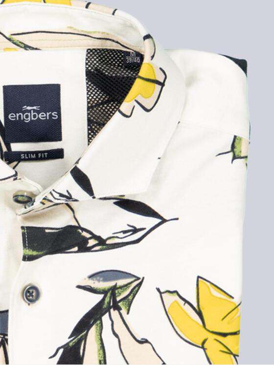 engbers Herren Kurzarm-Hemd aus Jersey Beige 38573