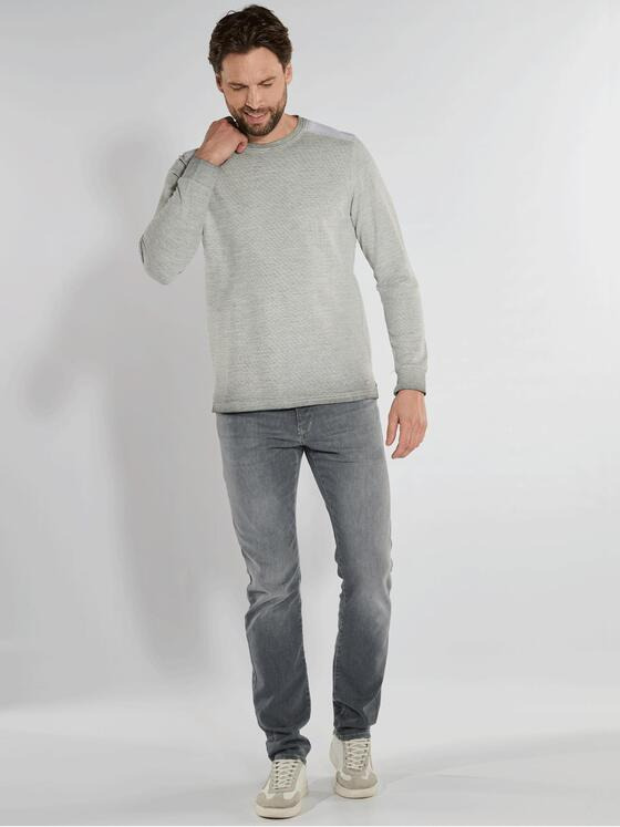 engbers Herren Langarm-Shirt strukturiert Grau 36358
