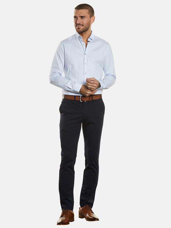 emilio adani Herren Anzug-Hose slim fit Blau 34582