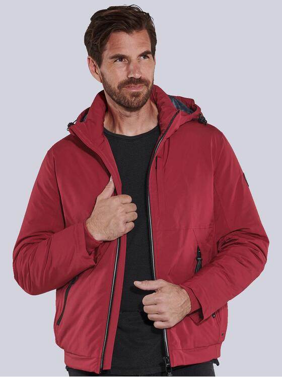 engbers Herren Jacke mit abnehmbarer Kapuze Rot 35425