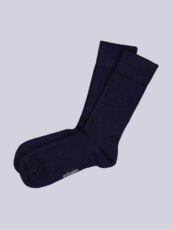 emilio adani Herren Socken uni Marineblau 34177
