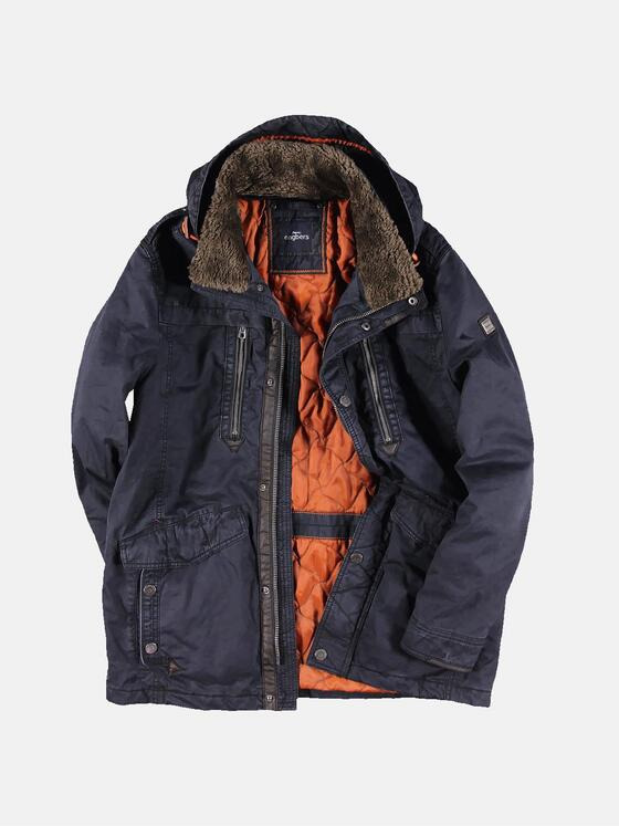 engbers Herren Baumwoll-Parka Saphirblau 30201