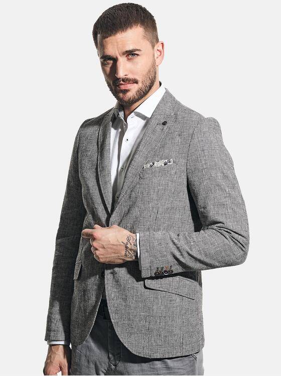 emilio adani Herren Freizeit-Sakko aus Leinenmischgewebe Beige 31050