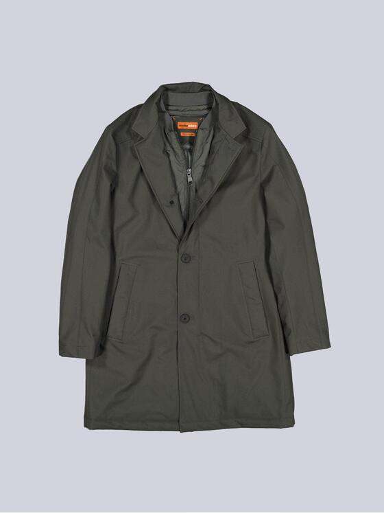 emilio adani Herren Mantel mit heraustrennbarem Inlet Grün 39143