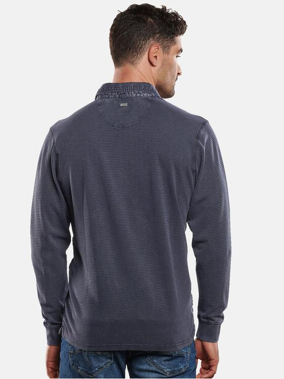 engbers Herren Polo-Shirt aus gewebtem Jersey Indigoblau 31915