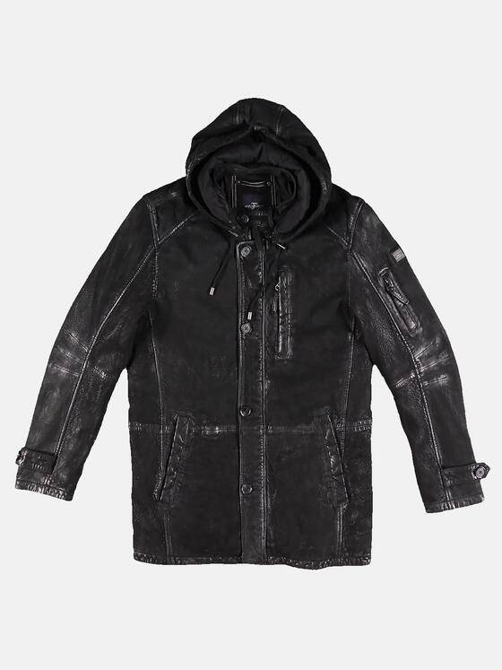 engbers Herren Die Parkalederjacke Schwarz 30754