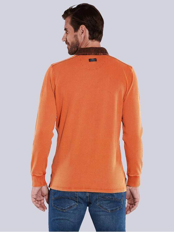 engbers Herren Polo-Shirt uni Orange 35676