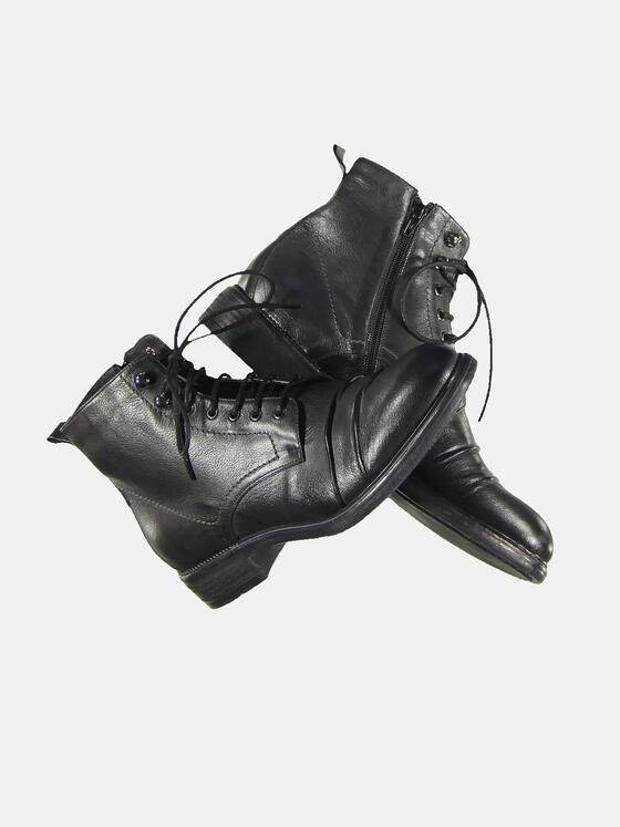 emilio adani Herren Boots mit Micro-Fleece-Futter Grau 31936