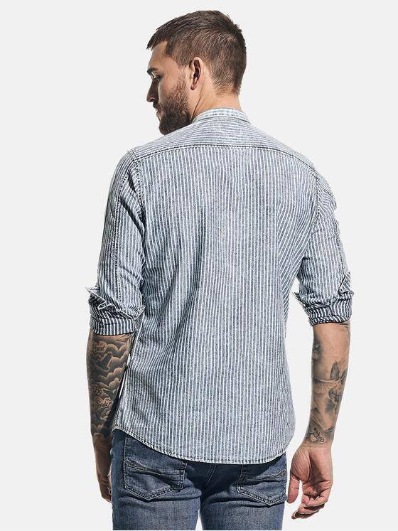 emilio adani Herren Hemd gestreift Blau 31323
