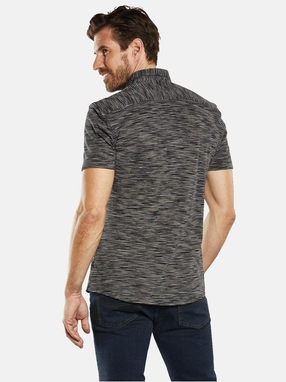 engbers Herren Kurzarm-Hemd gemustert Blau 34674