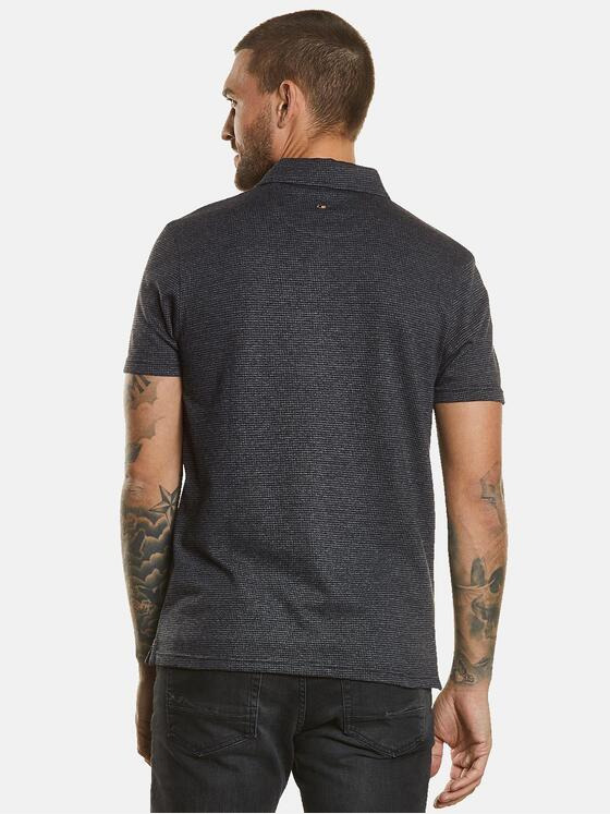 emilio adani Herren Polo-Shirt gemustert Grau 34724