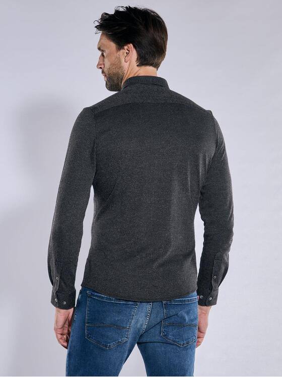 engbers Herren Langarm-Hemd slim fit Schwarz 37844