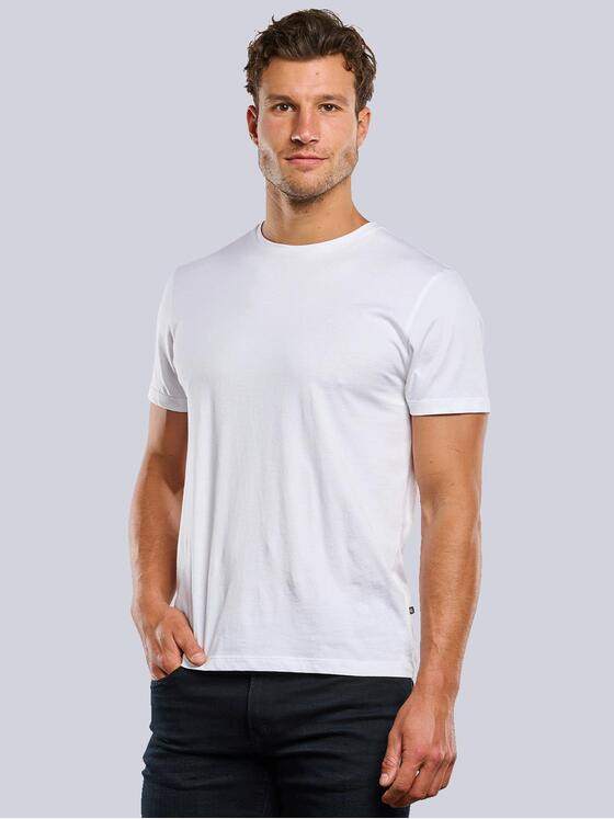 ENGBERS GERMANY Herren T-Shirt aus wertiger Supima Baumwolle Weiß 35844