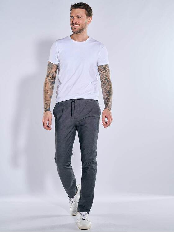 emilio adani Herren Chino mit Tunnelzug Blau 38272