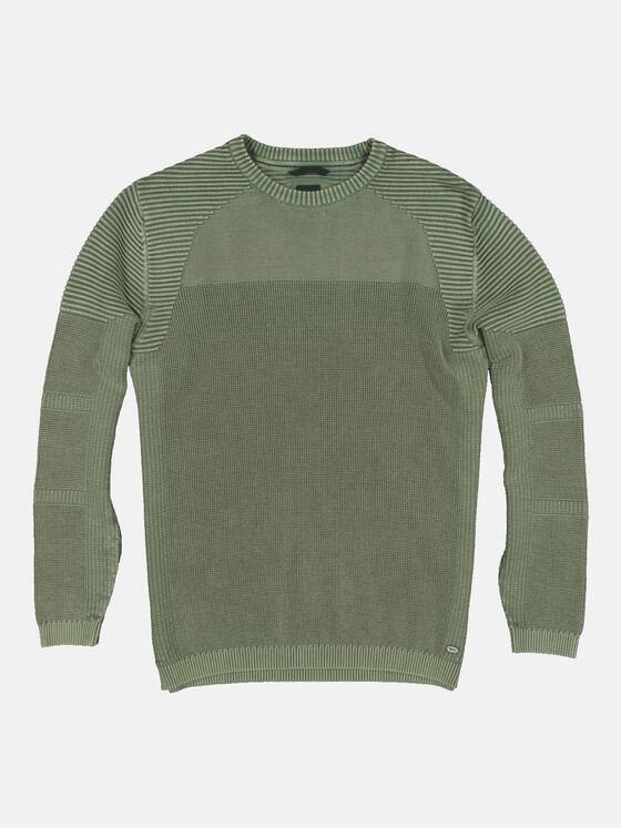 engbers Herren Pullover strukturiert Grün 35615