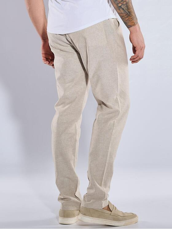 emilio adani Herren Anzug-Hose slim fit Beige 36962