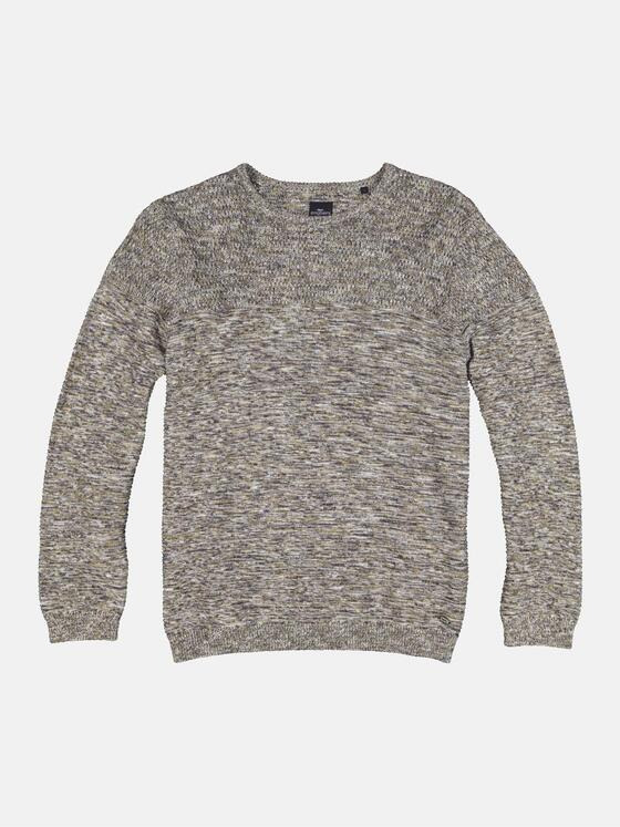engbers Herren Pullover strukturiert Schwarzbraun 33710