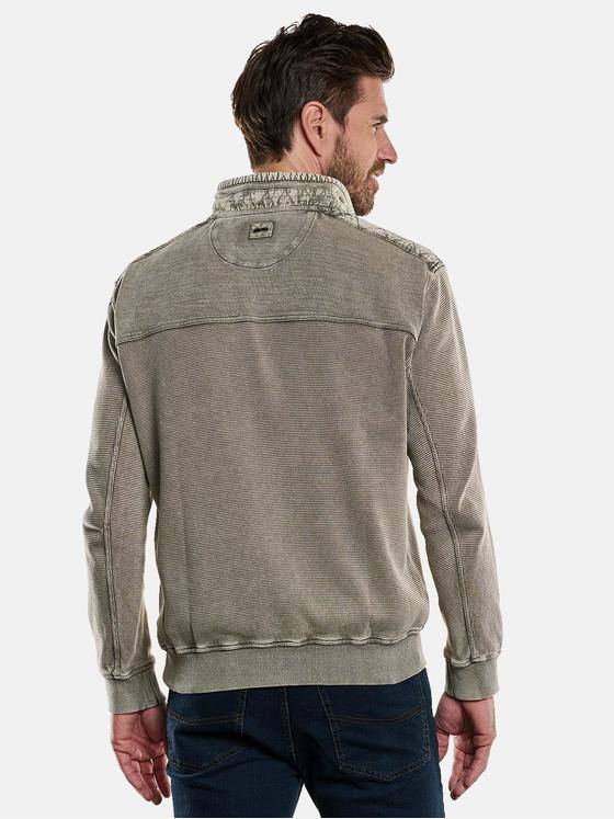 engbers Herren Sweatshirt mit Stehkragen Braunbeige 33763