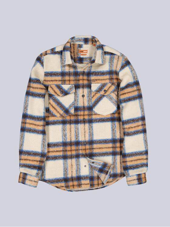 emilio adani Herren Flanell-Overshirt Royalblau 40978