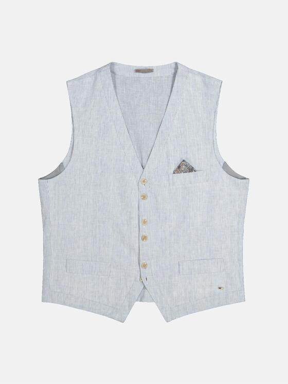 emilio adani Herren Sakko-Weste slim fit Blau 36525